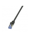 LOGILINK CQ4013S LOGILINK - Patchcord kat.6A/7, 600MHz S/FTP PIMF PrimeLine czarny 0,25m - nr 1