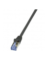 LOGILINK CQ4013S LOGILINK - Patchcord kat.6A/7, 600MHz S/FTP PIMF PrimeLine czarny 0,25m - nr 3