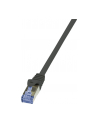 LOGILINK CQ4013S LOGILINK - Patchcord kat.6A/7, 600MHz S/FTP PIMF PrimeLine czarny 0,25m - nr 5