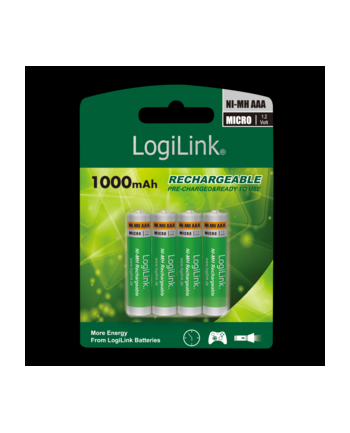 LOGILINK LR03RB4 LOGILINK - Akumulatory AAA, 4 szt Ni-MH, Micro, 1.2V