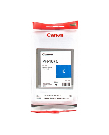 CANON CF6706B001AA Ink Canon PFI107C cyan  | 130ml |  iPF68X, 78X