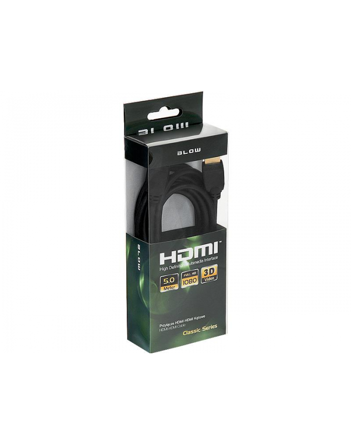 BLOW 92-605# BLOW HDMI-HDMI 5m CLASSIC Angle główny
