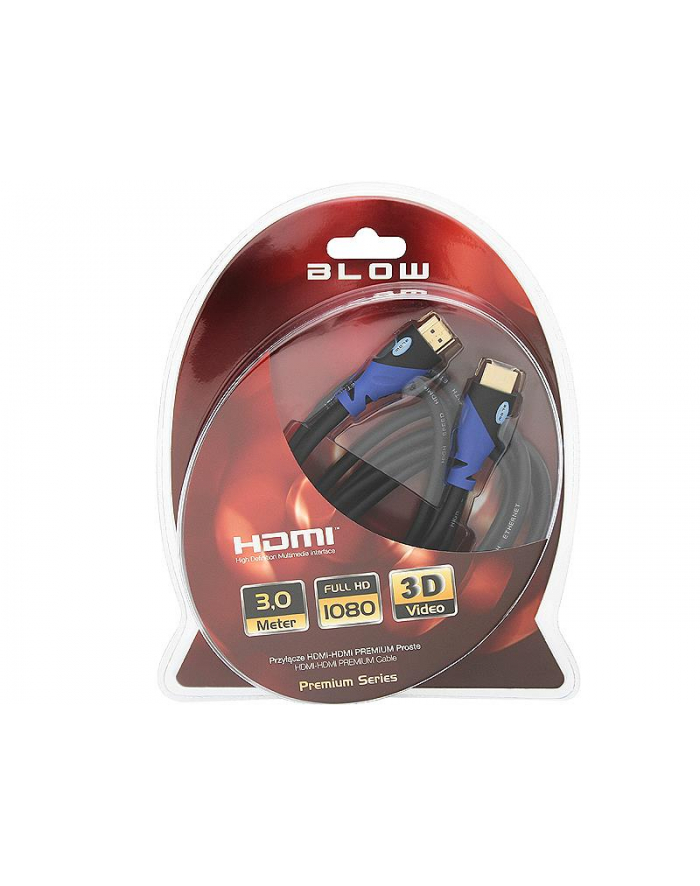 BLOW 92-641# BLOW HDMI-HDMI PREMIUM BLACK 3m główny