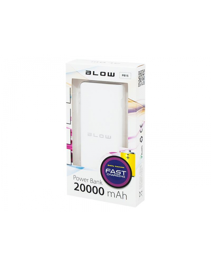 BLOW 81-116# Power Bank 20000mAh 2xUSB PB15 WHITE główny