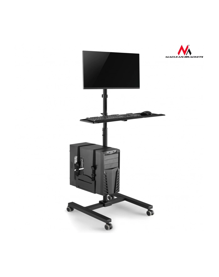 MACLEAN MC-793 Maclean MC-793 Profesjonalny stand wózek mobilne stanowisko CPU 20kg 17-32 główny