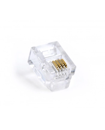 GEMBIRD MP-6P4C/100 Gembird wtyk telefoniczny RJ11 (100 sztuk) 6P4C (4-pin)