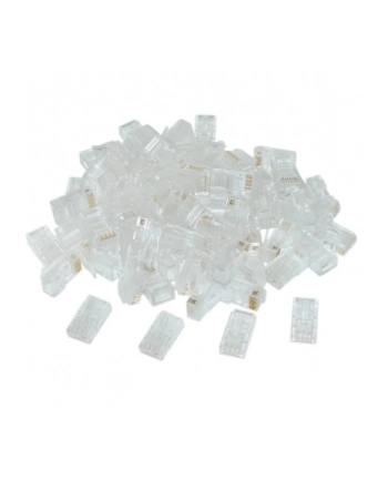 GEMBIRD LC-8P8C-002/50 Gembird wtyk sieciowy RJ45 (50 sztuk) kat. 6, 8P8C, 30U, do drutów