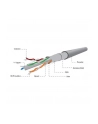 GEMBIRD FPC-6004-SOL Gembird kabel instalacyjny skrętka FTP, 4x2, kat. 6, drut AL-CU, 305m, szary - nr 1