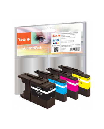 PEACH PI500-74 Ink PEACH PI500-74 Brother LC-1280 MultiPack | bk, c, m, y