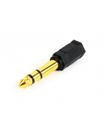 GEMBIRD A-6.35M-3.5F Gembird adapter audio 6.35mm do 3.5mm, czarny