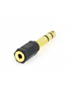 GEMBIRD A-6.35M-3.5F Gembird adapter audio 6.35mm do 3.5mm, czarny - nr 4