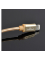 GEMBIRD CCB-mUSB2B-AMLM-6-G Gembird kabel USB do 8-pin, oplot, wtyki w osłonie metalowej, 1.8m, złoty - nr 2