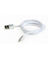 GEMBIRD CCB-mUSB2B-AMLM-6-S Gembird kabel USB do 8-pin, oplot, wtyki w osłonie metalowej, 1.8m,srebrny - nr 1