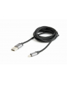 GEMBIRD CCB-mUSB2B-AMLM-6 Gembird kabel USB do 8-pin, oplot, wtyki w osłonie metalowej, 1.8m, czarny - nr 4