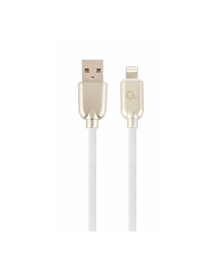 GEMBIRD CC-USB2R-AMLM-1M-W Gembird Kabel Premium USB do 8-pin (metalowe wtyki, kabel gumowany) 1m, biały główny