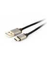 GEMBIRD CCB-mUSB2B-AMCM-6 Gembird kabel USB-C czarny oplot nylonowy, metalowe wtyki, 1.8m - nr 2