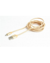 GEMBIRD CCB-mUSB2B-AMBM-6-G Gembird kabel micro USB 2.0 AM-MBM5P 1.8M oplot,wtyki w osłonie metalowej,złoty - nr 1