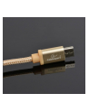 GEMBIRD CCB-mUSB2B-AMBM-6-G Gembird kabel micro USB 2.0 AM-MBM5P 1.8M oplot,wtyki w osłonie metalowej,złoty - nr 2