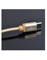 GEMBIRD CCB-mUSB2B-AMCM-6-G Gembird kabel USB-C złoty oplot nylonowy, metalowe wtyki, 1.8m - nr 4