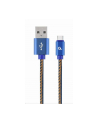 GEMBIRD CC-USB2J-AMCM-1M-BL Gembird kabel USB -C (metalowe wtyki, oplot nylonowy w kolorze denim - jeans) 1m - nr 3