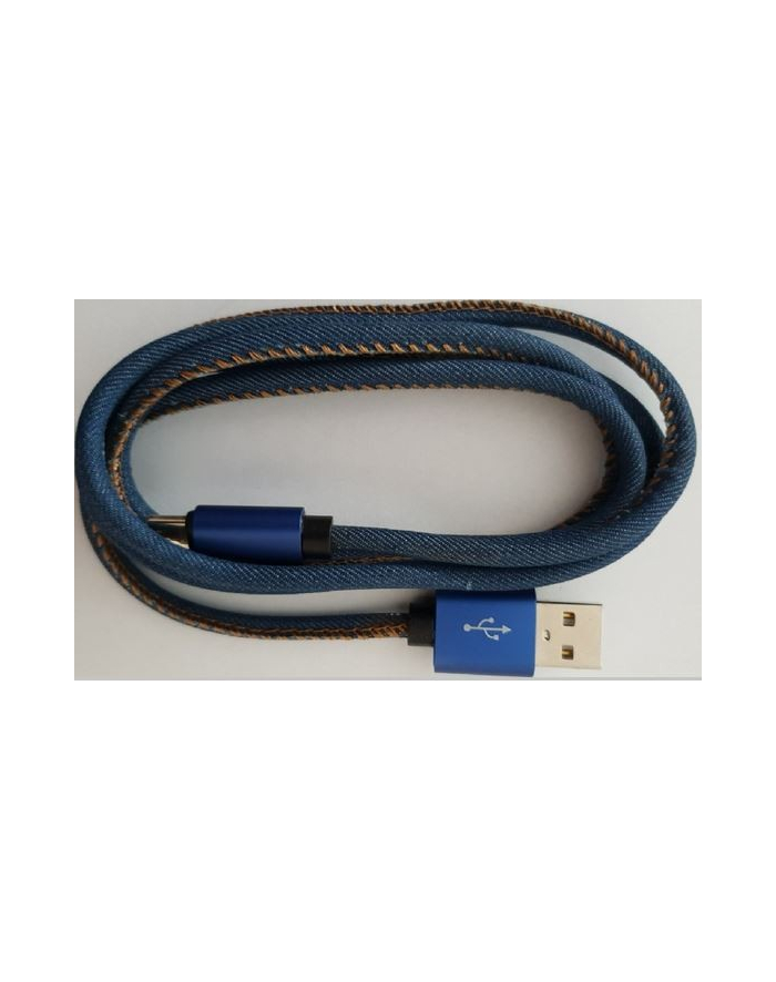 GEMBIRD CC-USB2J-AMmBM-1M-BL Gembird kabel micro USB 2.0 AM-MBM5P (metalowe wtyki, oplot nylonowy jeans) 1m główny