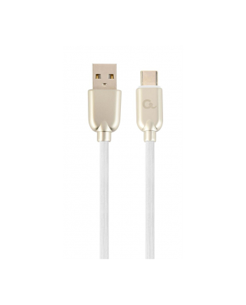 GEMBIRD CC-USB2R-AMCM-2M-W Gembird kabel USB-C 2.0 (AM/CM) metalowe wtyki, kabel gumowany, 2m, biały