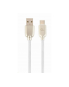 GEMBIRD CC-USB2R-AMCM-2M-W Gembird kabel USB-C 2.0 (AM/CM) metalowe wtyki, kabel gumowany, 2m, biały - nr 2