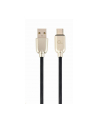 GEMBIRD CC-USB2R-AMCM-2M Gembird kabel USB-C 2.0 (AM/CM) metalowe wtyki, kabel gumowany, 2m, czarny - nr 2