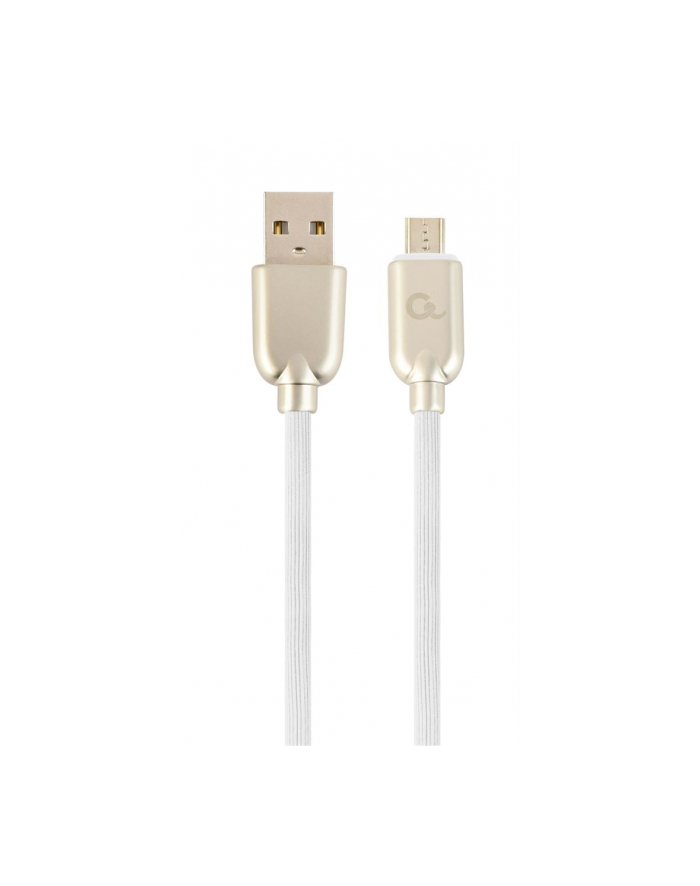GEMBIRD CC-USB2R-AMmBM-2M-W Gembird kabel micro USB 2.0 AM-MBM5P (metalowe wtyki, kabel gumowany) 2m, biały główny