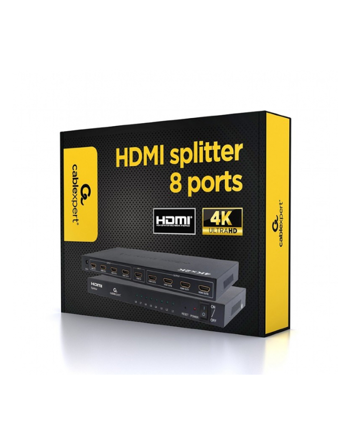 GEMBIRD DSP-8PH4-03 Gembird Video Splitter HDMI 8 portów, 1 Nadajnik -> 8 Odbiorników główny