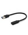 GEMBIRD A-USB3-AMCF-01 Gembird adapter USB 3.1 A męski do USB typu C żeński, 10cm, czarny - nr 1