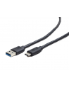 GEMBIRD CCP-USB3-AMCM-0.1M Gembird kabel USB 3.0 -> USB-C, 0.1m, czarny - nr 1