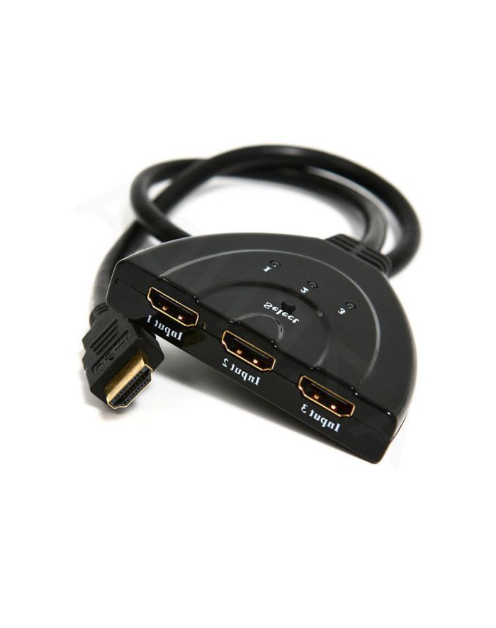 GEMBIRD DSW-HDMI-35 Gembird Przełącznik HDMI 3->1 z wbudowanym kablem główny