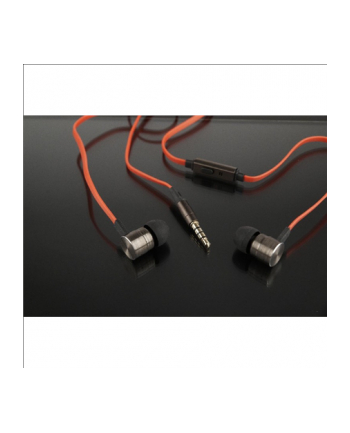 GEMBIRD MHS-EP-LHR Gembird London metalowe douszne słuchawki z mikrofonem, płaski kabel
