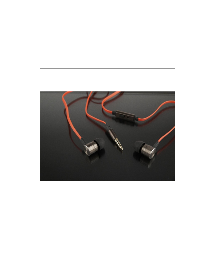 GEMBIRD MHS-EP-LHR Gembird London metalowe douszne słuchawki z mikrofonem, płaski kabel główny