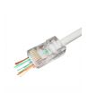 GEMBIRD LC-PTU-01/100 Gembird wtyk sieciowy RJ45 (100 sztuk) przelotowy UTP,8P8C,do drutów i linek - nr 1