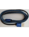 GEMBIRD CC-USB2J-AMCM-2M-BL Gembird kabel USB -C (metalowe wtyki, oplot nylonowy w kolorze denim - jeans) 2m - nr 1