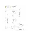 TECHLY 027552 Techly Podwójne ramię biurkowe do LED/LCD 13-27 2x10kg pionowe regulowane - nr 20