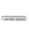 TECHLY 106114 Techly 4-Portowy hub USB 2.0 Hi-Speed 4x USB-A z kablem 55mm, srebrny - nr 4