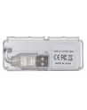 TECHLY 106114 Techly 4-Portowy hub USB 2.0 Hi-Speed 4x USB-A z kablem 55mm, srebrny - nr 9