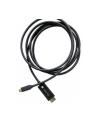 TECHLY 106312 Techly Kabel monitorowy adapter USB-C DP AltMode na HDMI 4K M/M 2m czarny - nr 1