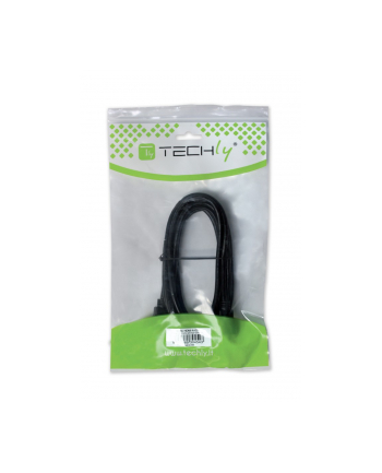 TECHLY 106824 Techly Kabel przedłużacz monitorowy HDMI-HDMI M/F 0,2m Ethernet 4K@60Hz czarny