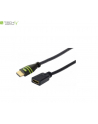 TECHLY 106862 Techly Kabel przedłużacz monitorowy HDMI-HDMI M/F 5m Ethernet 4K@60Hz czarny - nr 1