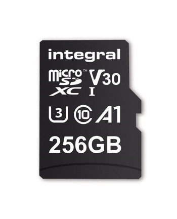 integral memory plc INTEGRAL INMSDX256G-100/90V30 Integral 256GB MICRO SDXC 90V30, R:100MB/s W:70MB/s U3 V30 + ADAPTER