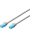 DIGITUS DK-1512-005/WH DIGITUS Kabel patch cord UTP, CAT.5E, biały, 0.5m, 15 LGW - nr 11
