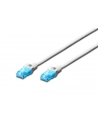DIGITUS DK-1512-005/WH DIGITUS Kabel patch cord UTP, CAT.5E, biały, 0.5m, 15 LGW - nr 1