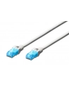DIGITUS DK-1512-005/WH DIGITUS Kabel patch cord UTP, CAT.5E, biały, 0.5m, 15 LGW - nr 3