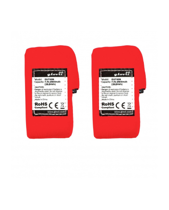 SUNEN GXRM Glovii - Ogrzewany zestaw bielizny termoaktywnej (bluza i spodnie), M, pomarańcz