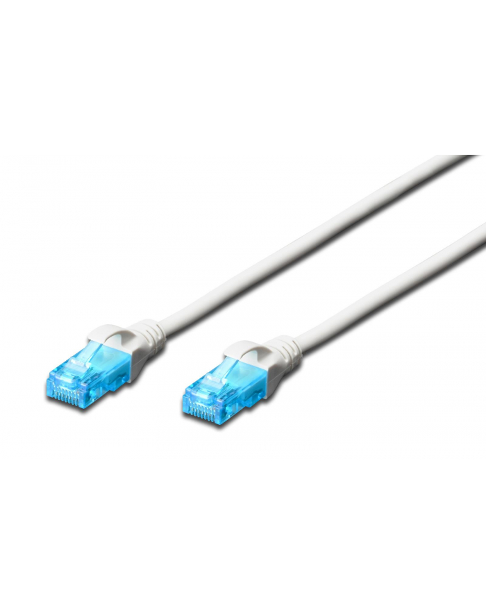 DIGITUS DK-1512-005/WH DIGITUS Kabel patch cord UTP, CAT.5E, biały, 0.5m, 15 LGW główny