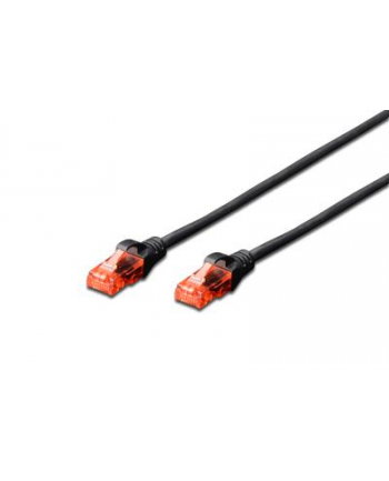 DIGITUS DK-1512-015/BL DIGITUS Kabel patch cord UTP, CAT.5E, czarny, 1,5m 15 LGW